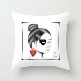 Portrait XIII.The look. Throw Pillow