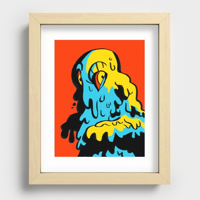 Pollution Beast Recessed Framed Print