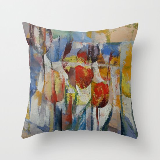 Tulips Throw Pillow