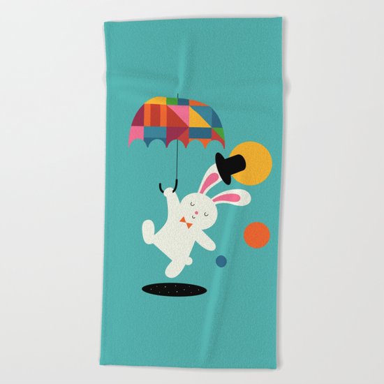 On the way to wonderland Beach Towel