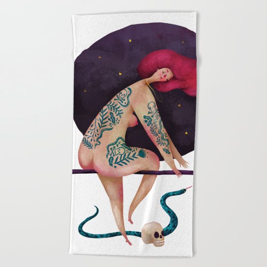 Sexy witch Beach Towel