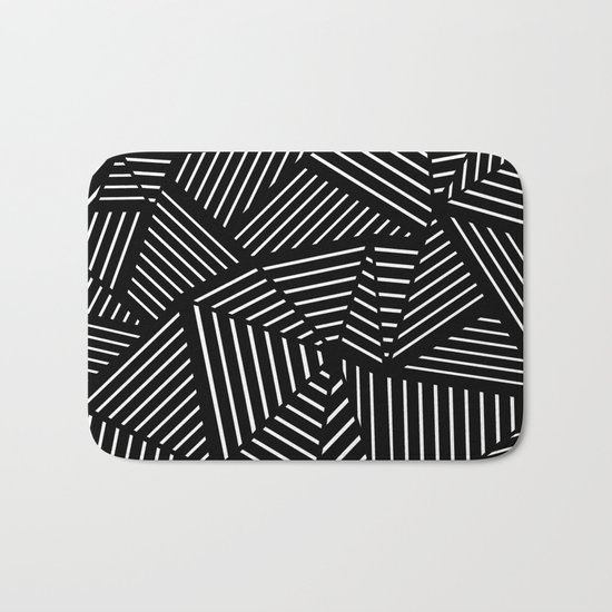 Ab Linear Zoom Black Bath Mat