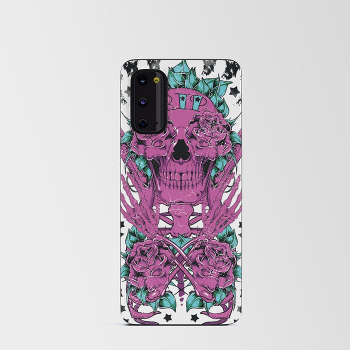 Skull with Roses Android Card Case