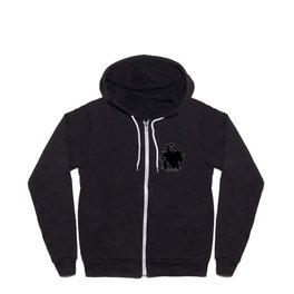 Potter clock and patronus group  Full Zip Hoodie