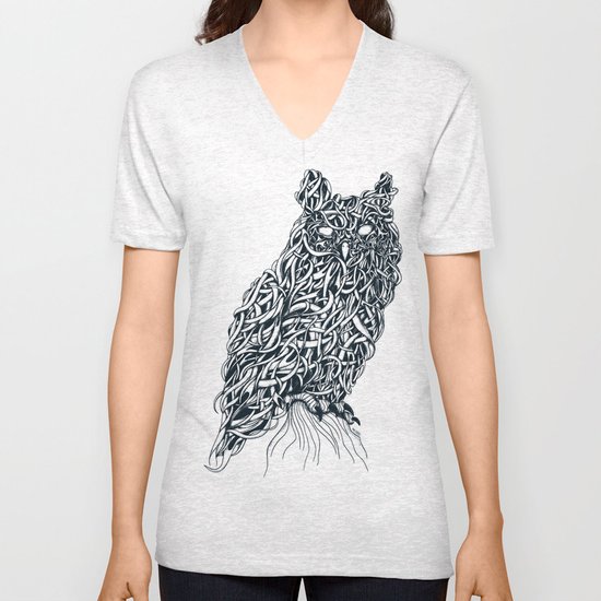 Owl Unisex V-Neck