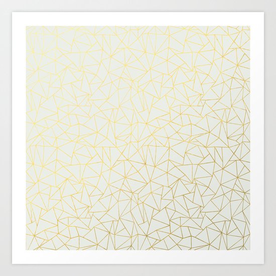 Geo Gold Art Print