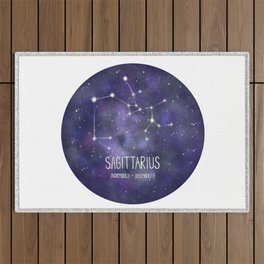 Sagittarius star constellation  Outdoor Rug