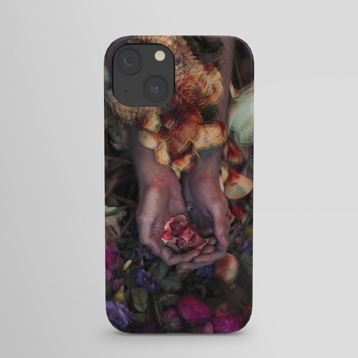 Portrait of a Dying Rose. iPhone Case