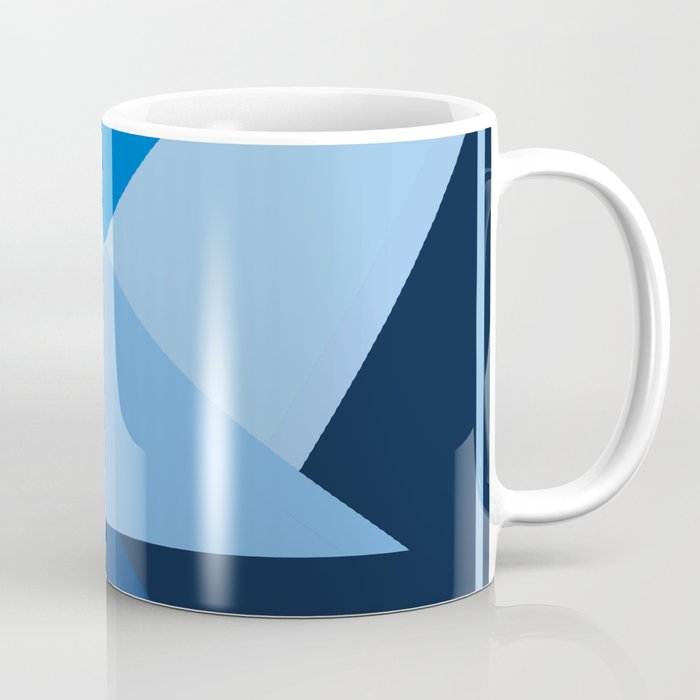 Geometric Blue Coffee Mug