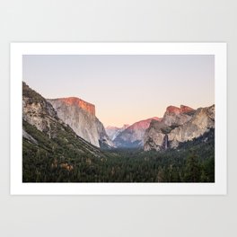 Yosemite - Tunnel View Art Print