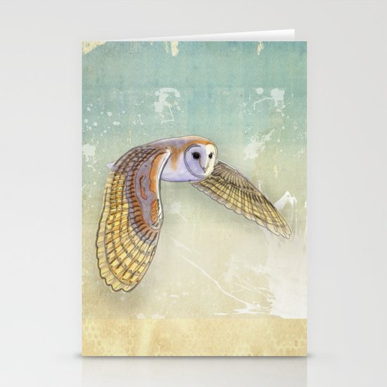 Barn Owl Labyrinth Stationery Cards