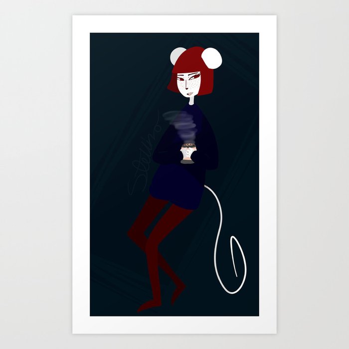 Chill Mouse Art Print