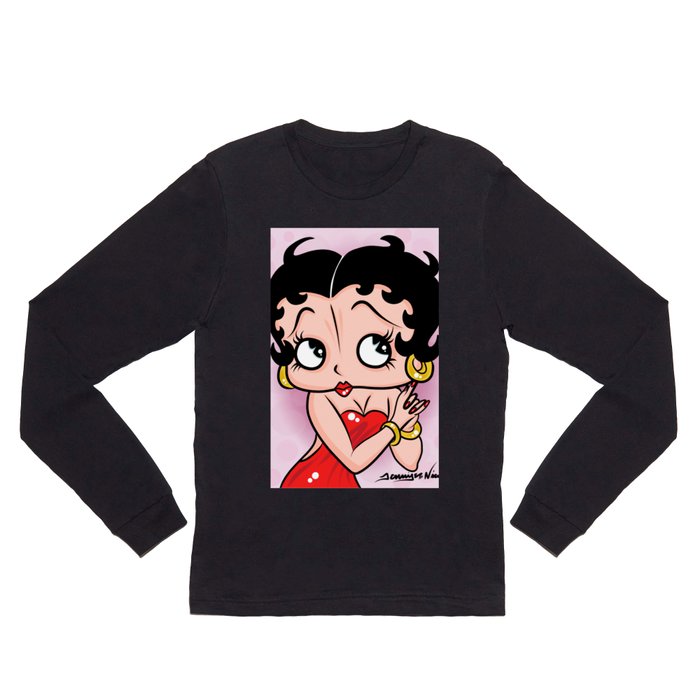 Betty Boop OG by Art In The Garage Long Sleeve T Shirt