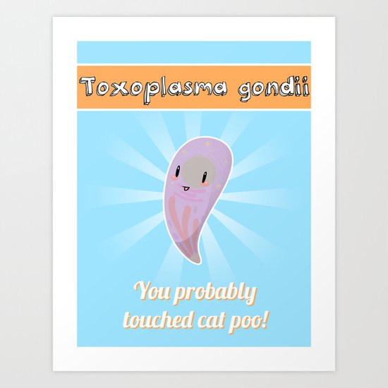 Toxoplasma gondii - PSA Art Print