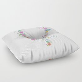 Feminist flower Floor Pillow