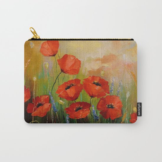 Poppies in the moonlight Carry-All Pouch