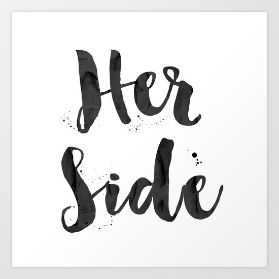 her side Art Print