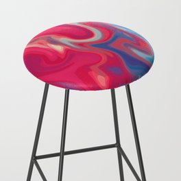 Abstract Marble Painting Bar Stool