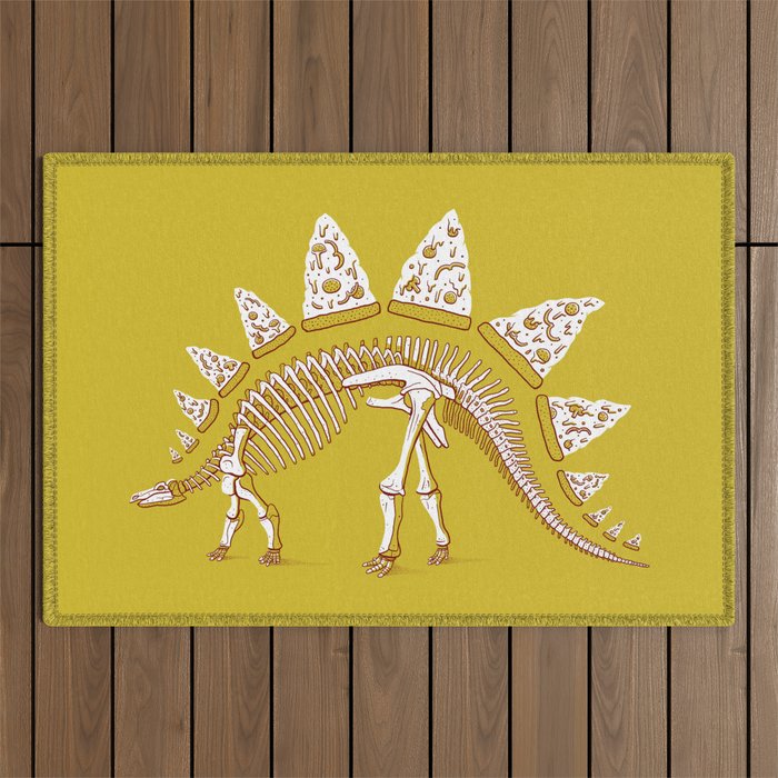 Pizzasaurus Awesome! Outdoor Rug