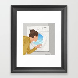 Dreaming of a Vacation Framed Art Print