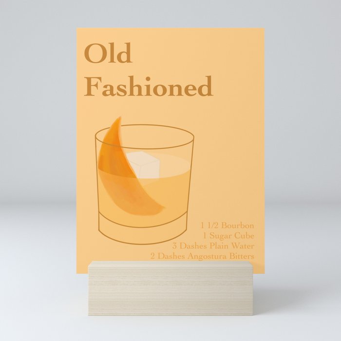 Recipe: Old Fashioned Mini Art Print