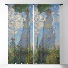 Woman with a Parasol  - Claude Monet Blackout Curtain