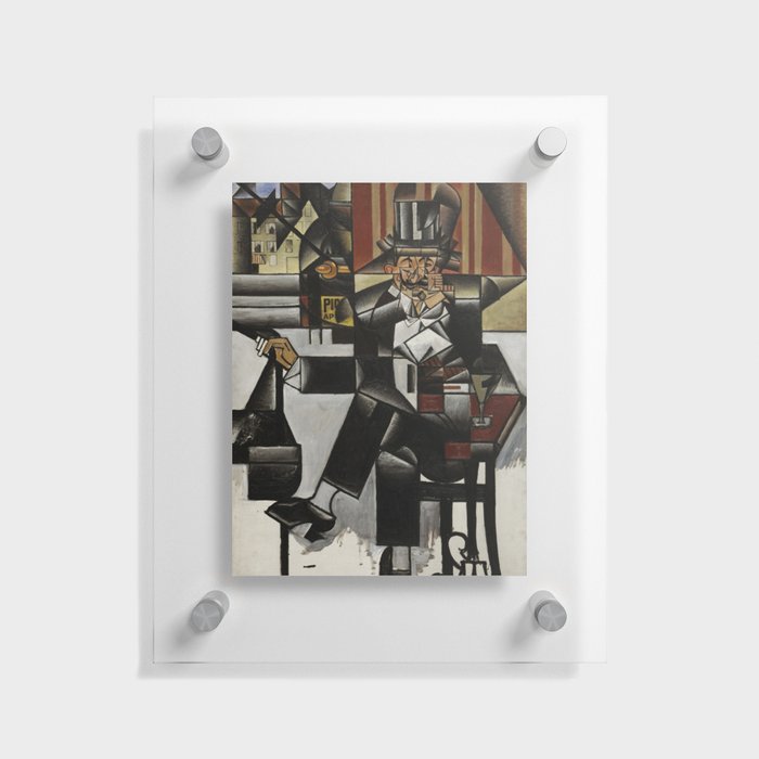 Juan Gris - Man in a Café Floating Acrylic Print