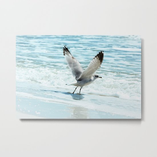 Go with the Flow Metal Print