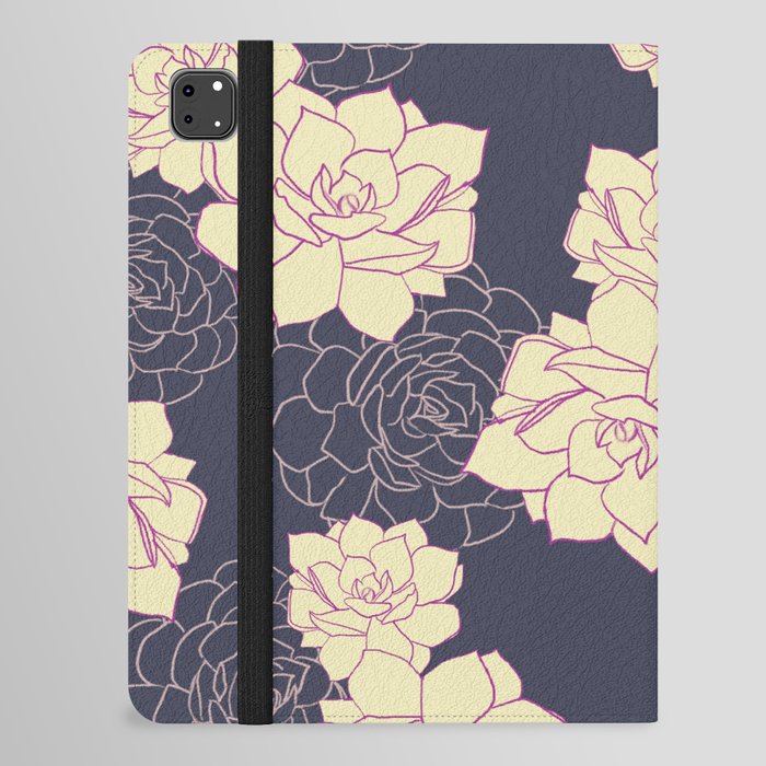 Lotus flower pattern iPad Folio Case