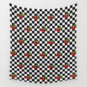 Checkered Cherries Wandbehang