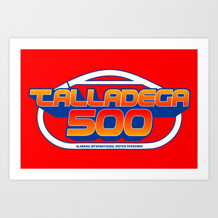 Talladega 500 NASCAR Art Print