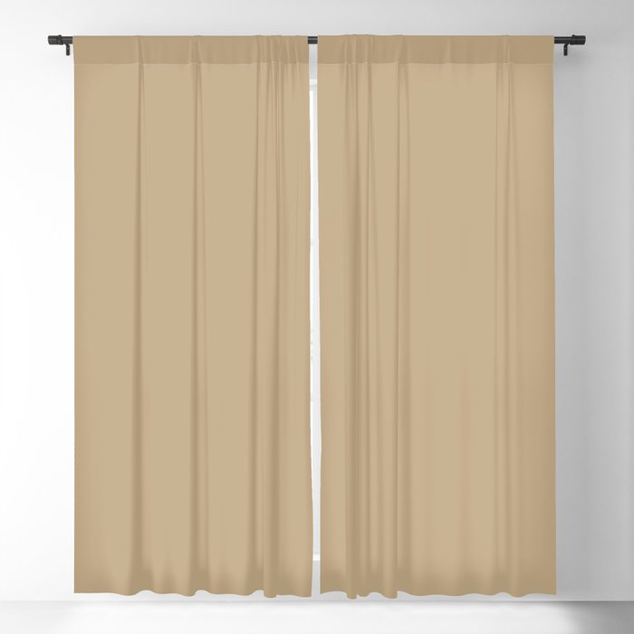 PPG Glidden Desert Camel (Warm Tan / Beige) PPG12-16 Solid Color Blackout Curtain