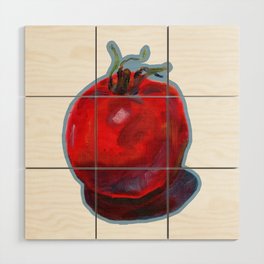 One tomato (oil painted) Wood Wall Art