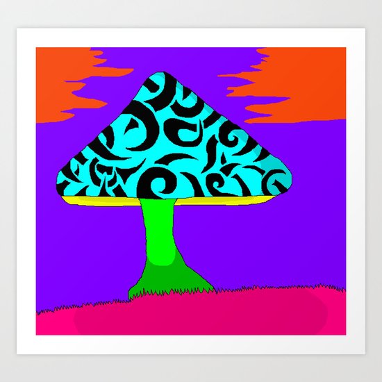 Fantasy Mushroom Art Print