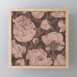 Blooming peonies 4 Framed Mini Art Print