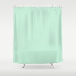 Spearmint Toothpaste Green Shower Curtain