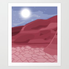 Red Rock Desert Art Print