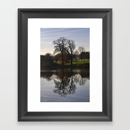 Trees in the water Framed Art Print