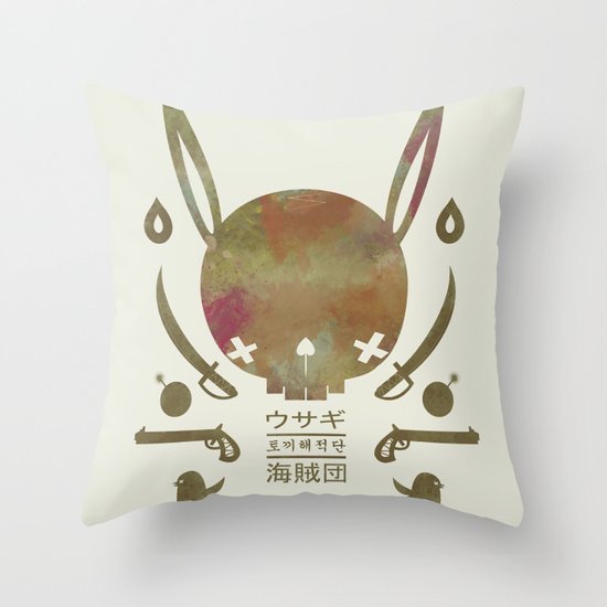 토끼해적단 TOKKI PIRATES Throw Pillow