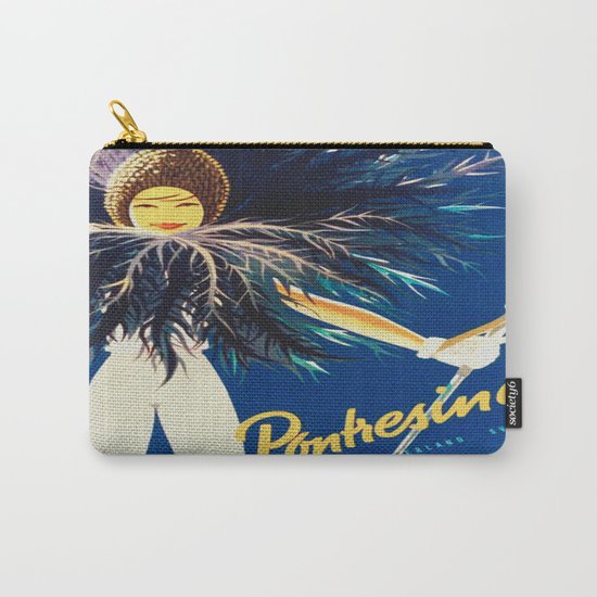 Vintage Travel Pontresina Switzerland Carry-All Pouch
