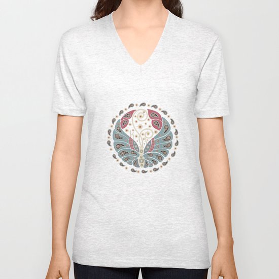 Butterfly Mandala Unisex V-Neck