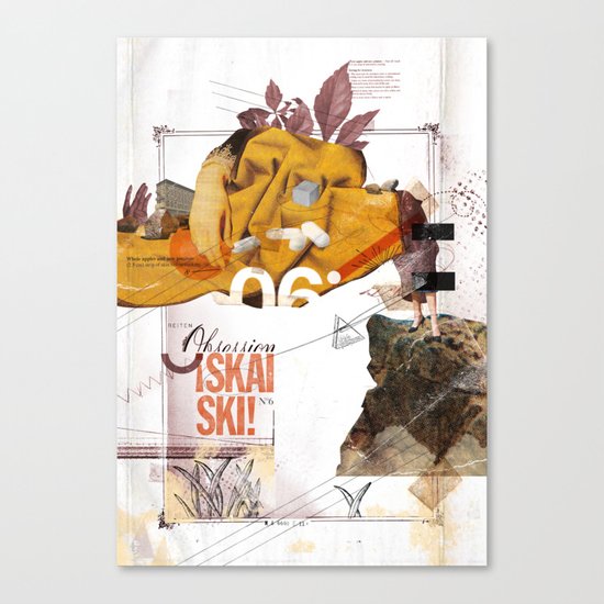 New Collage - "Prescriptions and placebos" 2 of 2 Canvas Print