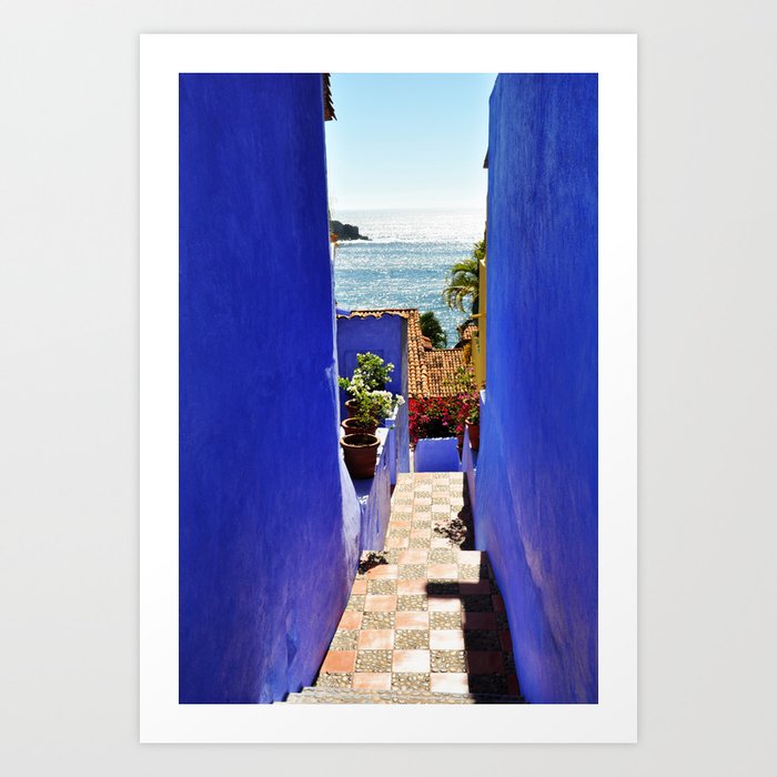 Stairway to Heaven - Careyes, México Art Print