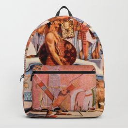 Classical Masterpiece “Egyptian Ramesses II Throne Room” by Herbert Herget Backpack