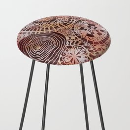 Urchin and Opihi party v3 batik look Counter Stool