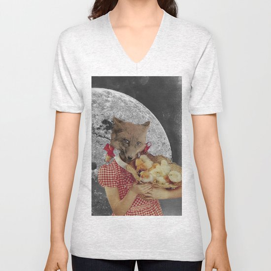 Counting chickens Unisex V-Neck