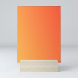 Bright Orange Gradient Mini Art Print