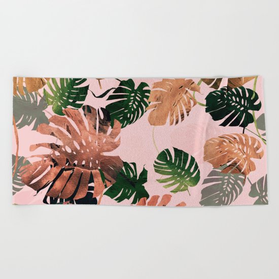 tropical colors Beach Towel