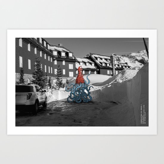 Unseen Monsters of Mount Shasta - Quidi Kallagoo Art Print