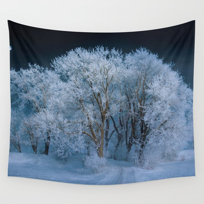 Winter scene hotsell tapestry